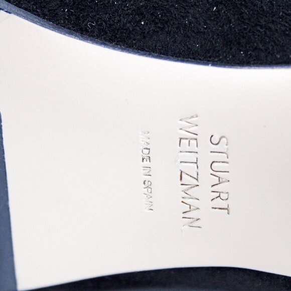 Stuart Weitzman Women's Black Suede Knee Length Boots: Size 8.5 M - Picture 8 of 8